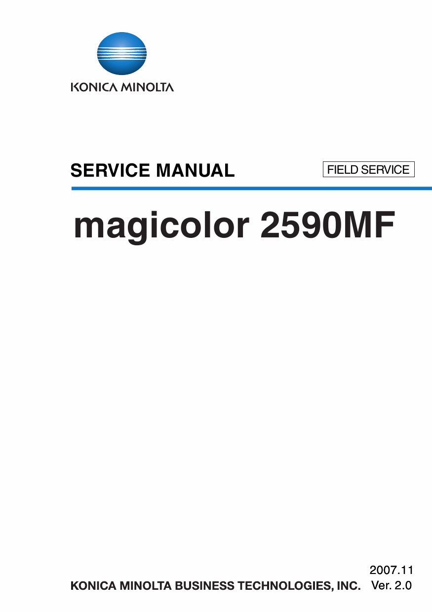 Konica-Minolta magicolor 2590MF FIELD-SERVICE Service Manual-1